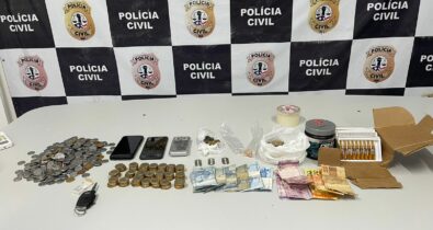 Em São Luís, a Polícia Civil prende casal suspeito de traficar drogas dentro de casa