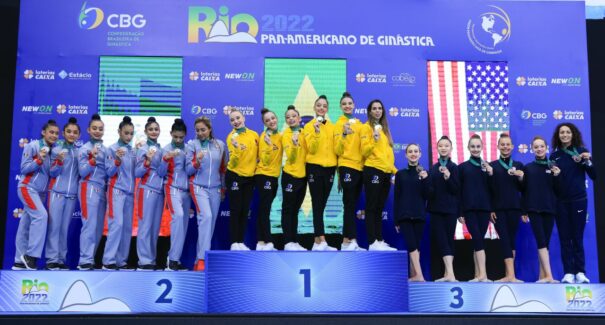Seleção feminina é campeã por equipes no Pan de ginástica artística