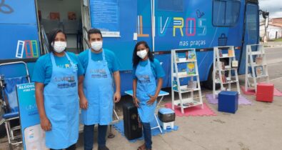 Paço do Lumiar recebe projeto ônibus biblioteca “Livros nas Praças”