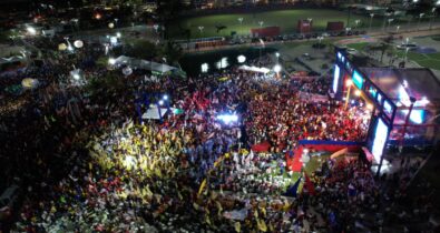 Multidão lota convenção que confirmou as candidaturas de Carlos Brandão, Camarão e Flávio Dino