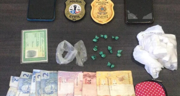Mulher é presa suspeita pelo crime de tráfico de drogas em Miranda do Norte