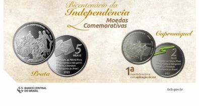 Nova moeda colorida celebra os 200 anos da Independência brasileira