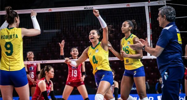Seleção feminina de vôlei termina 1ª fase da Liga das Nações com vitória