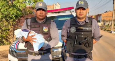 Policiais militares salvam bebê recém-nascido engasgado em Imperatriz