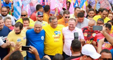Brandão, com Dino e Camarão, reúne multidões nas cidades de Viana, Matinha, Cajari, Arari