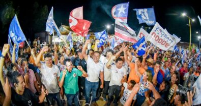 Candidato Weverton Rocha participa de caminhada e motociata em Coelho Neto