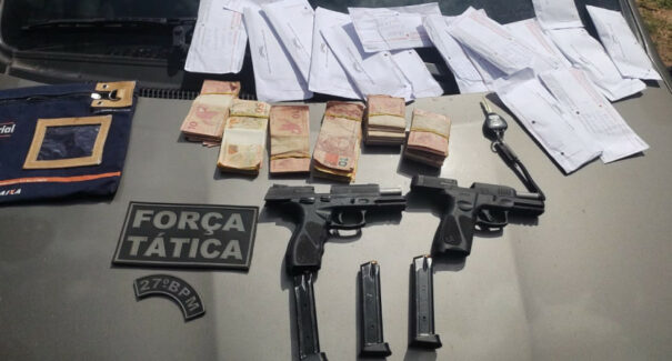 Trio é preso em flagrante após levar R$ 60 mil de dono de lotérica, no interior do MA