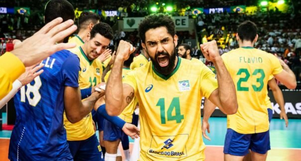 Brasil vence Eslovênia e fica com o bronze no Mundial de Vôlei