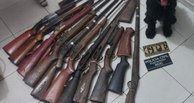 Ação da polícia desmonta fábrica clandestina de armas de fogo, na cidade de Codó