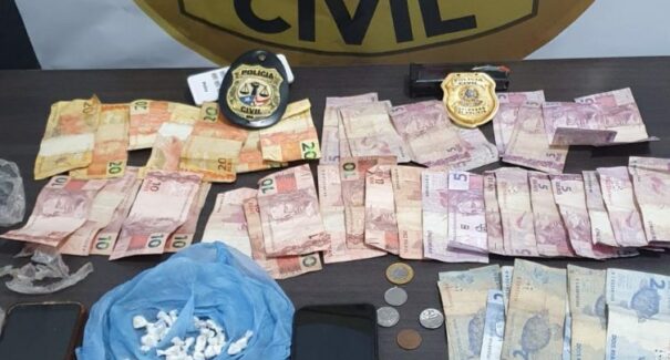 Em Miranda do Norte, trio é preso em flagrante por tráfico de drogas