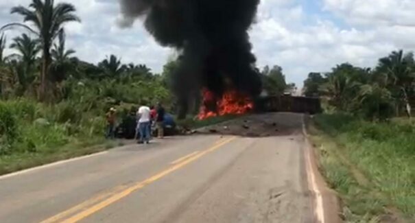 Grave acidente na BR-135, próximo a Miranda, deixa ao menos três vítimas fatais