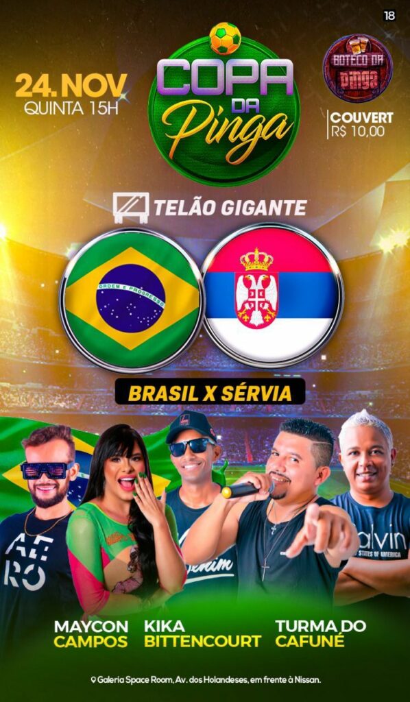 Que horas será jogo Brasil e Sérvia amanhã? Veja horário da partida na Copa.  - Portal Mandaguaçu