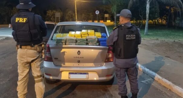 PRF encontra 60 kg de cocaína em compartimento secreto de veículo na BR-135