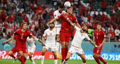 Tunísia e Dinamarca não saem do 0 a 0 na estreia pela Copa do Mundo