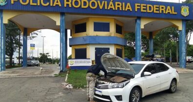 Em São Luís, Polícia Rodoviária Federal recupera carro roubado em Fortaleza