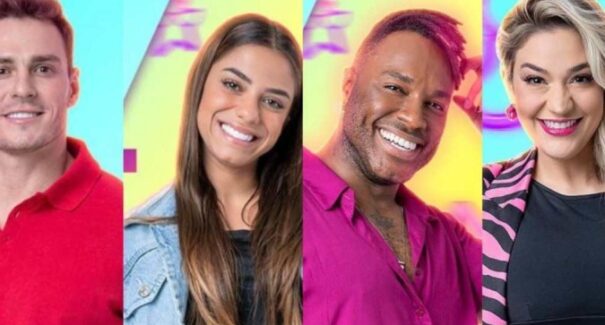 Primeiro paredão formado no BBB 23, com Key Alves, Gustavo, Marília e Fred