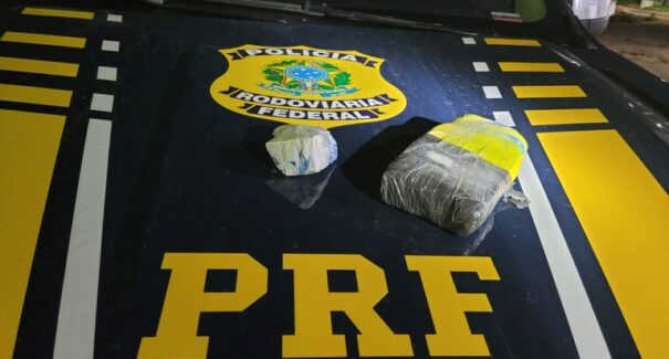Equipe da PRF apreende cocaína e crack com passageiro dentro de ônibus, em Santa Inês