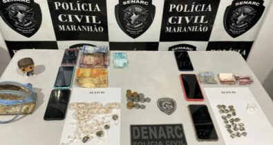 Quatro pessoas ligadas ao tráfico de drogas em Timon são presas pela polícia