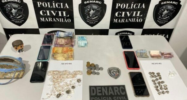 Quatro pessoas ligadas ao tráfico de drogas em Timon são presas pela polícia