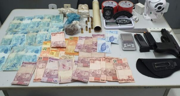 Homem é preso por porte ilegal de armas e tráfico de drogas, em Coroatá