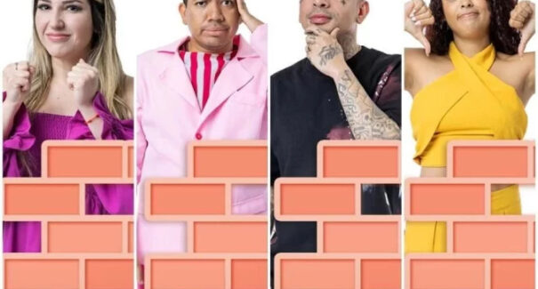 Paredão quádruplo é formado no BBB23 com Amanda, Bruno, MC Guimê e Paula