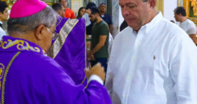 Carlos Brandão participou de Missa de Cinzas nessa quarta-feria (22), em São Luís