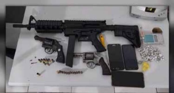 Criminosos são presos com armas de grosso calibre e drogas, em Bacabeira
