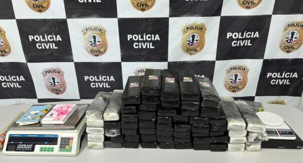 Polícia apreende 61 tabletes de maconha, na região metropolitana de São Luís