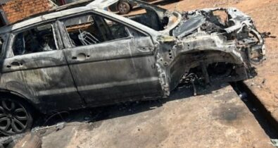 Trio é preso suspeito por atear fogo em veículo no interior do Maranhão