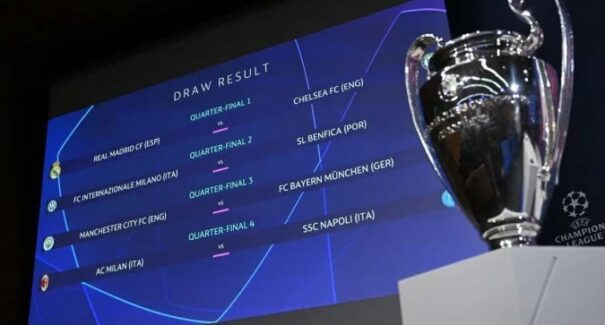 Veja os confrontos das quartas da Liga dos Campeões decididos em sorteio