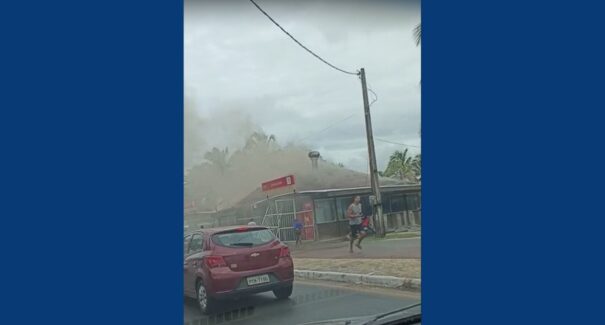 VÍDEO: Bar na Avenida Litorânea é tomado pelo fogo