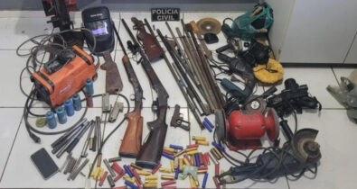 Polícia Civil prende homem por fabricação ilegal de armas de fogo em oficina clandestina