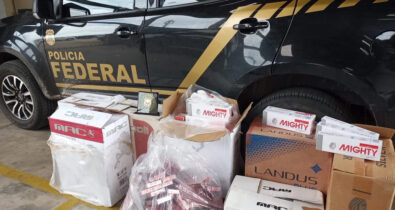 Polícia Federal realiza operação contra grupo especializado em contrabando de cigarros