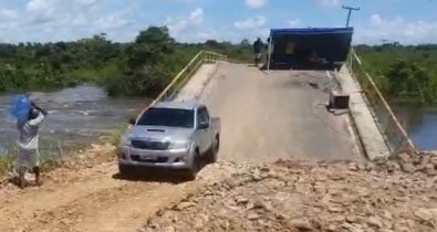 Tráfego de veículos leves em Ponte de Cajari é liberado após obras emergenciais