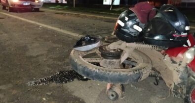 Acidente envolvendo três veículos deixa motociclista gravemente ferido em Imperatriz