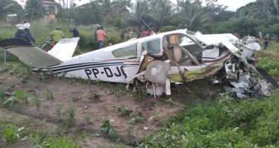 Avião monomotor cai na zona rural da Raposa