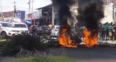 VÍDEO: Motoristas de “carrinhos” realizam protesto e bloqueio em São José de Ribamar