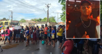 Protesto pede justiça por adolescente morto no dia do aniversário, em ônibus coletivo de São Luís
