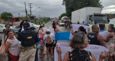 VÍDEO: Manifestação na BR-135 bloqueia a saída de São Luís