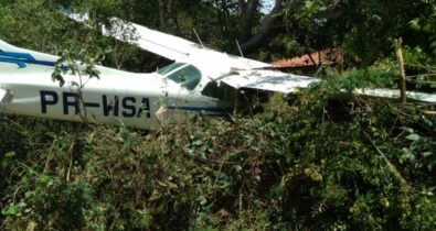 Avião de pequeno porte cai no município de Raposa