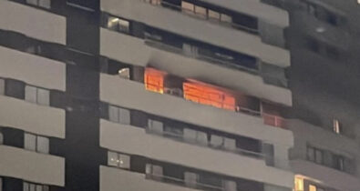 Apartamento na Península pega fogo, em São Luís