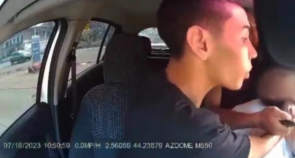 Imagens registram assalto a motorista de aplicativo na Grande Ilha