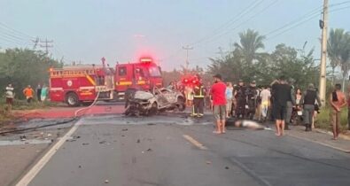 Grave acidente entre veículos mata duas pessoas e deixa cinco feridos na BR-222 no MA