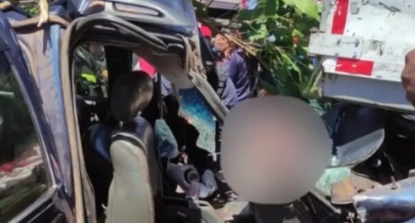 Homem morre em acidente e duas mulheres e um bebê de nove meses ficaram feridos