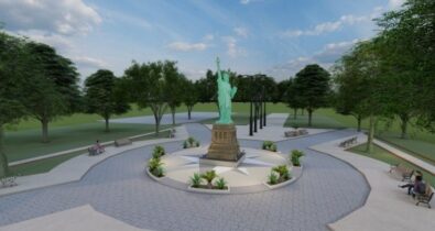 Cidade maranhense Nova Iorque ganha réplica da Estátua da Liberdade
