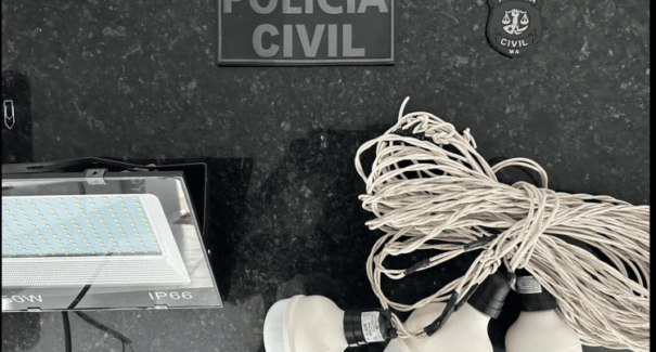 Dupla é presa pelo furto de fios e cabos elétricos de prefeitura no MA