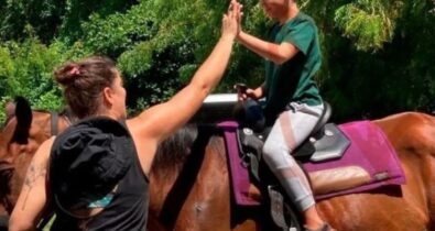 Dia Nacional da Equoterapia: método que utiliza cavalos ajuda pessoas com deficiência física e necessidades especiais no MA