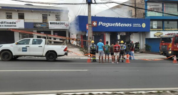 Incêndio é registrado em farmácia na Avenida Jerônimo de Albuquerque