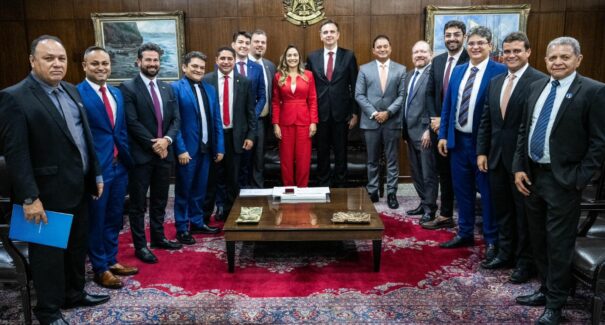 Deputados estaduais maranhenses fazem audiência com presidente do Senado sobre Reforma Tributária