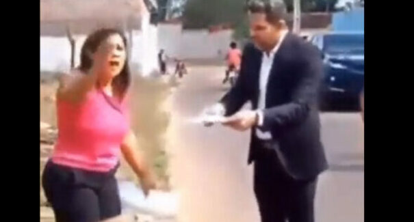 VÍDEO: Prefeito de Morros discute com vereadora sobre posse de terreno